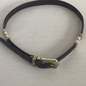 Vintage black and brown Brighton belt